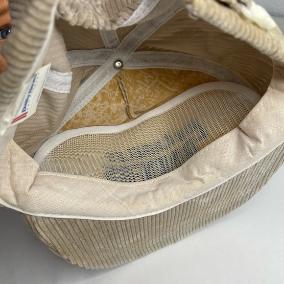 Vintage Los Angeles Raiders Sports Script SnapBack Hat Corduroy 80s NFL - Picture 8 of 8